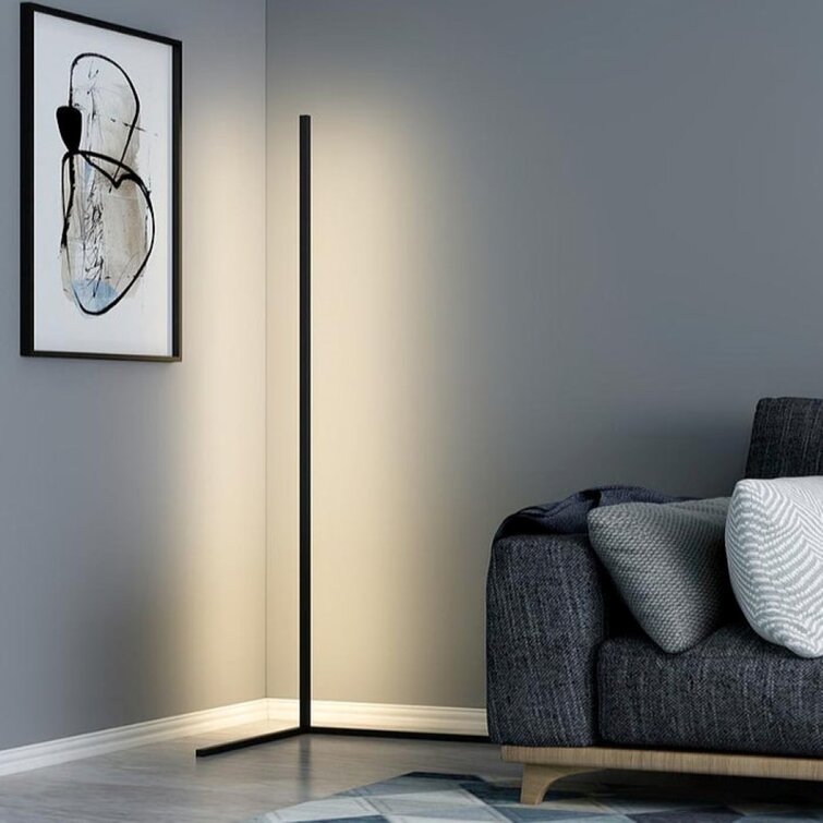 Minimalist LED Corner Floor Lamp - Warm & RGB Emitting Color - Modern  Atmosphere Lighting - Contemporary Living Room Floor Light – Ozarké