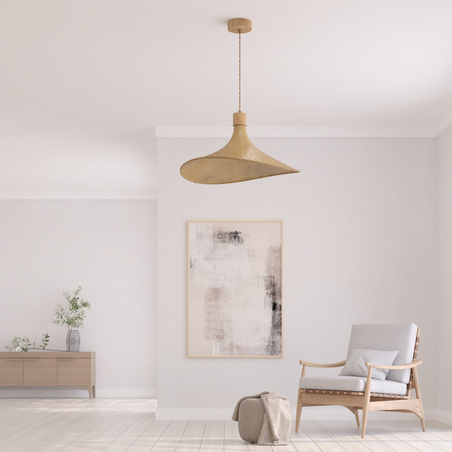 Avery Rattan Pendant Light