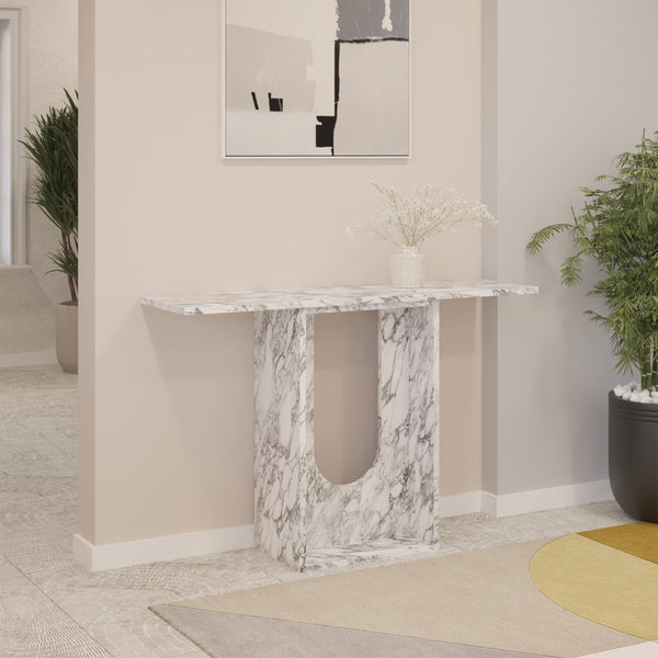 Arabescato Console Table