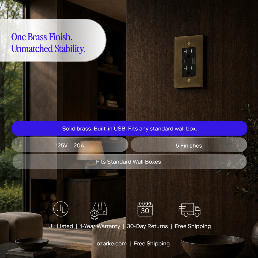 Brass Power Outlet