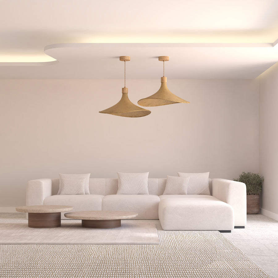 Avery Rattan Pendant Light