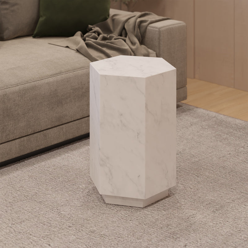 Giulia Italian Carrara Side Table