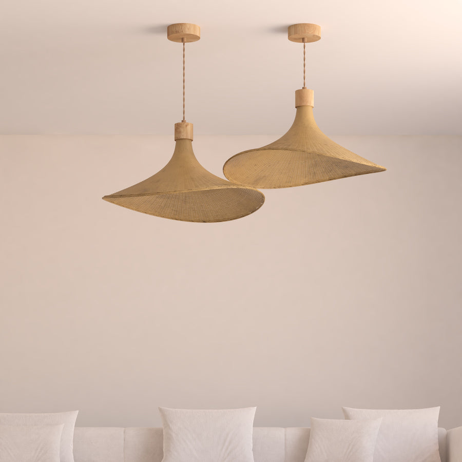 Avery Rattan Pendant Light