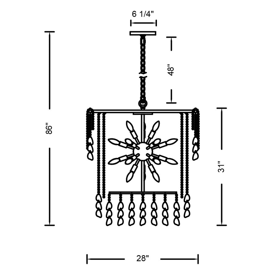 Farfalle Chandelier