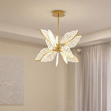 Modern Gold Butterfly Wing LED Chandelier- Contemporary Touch