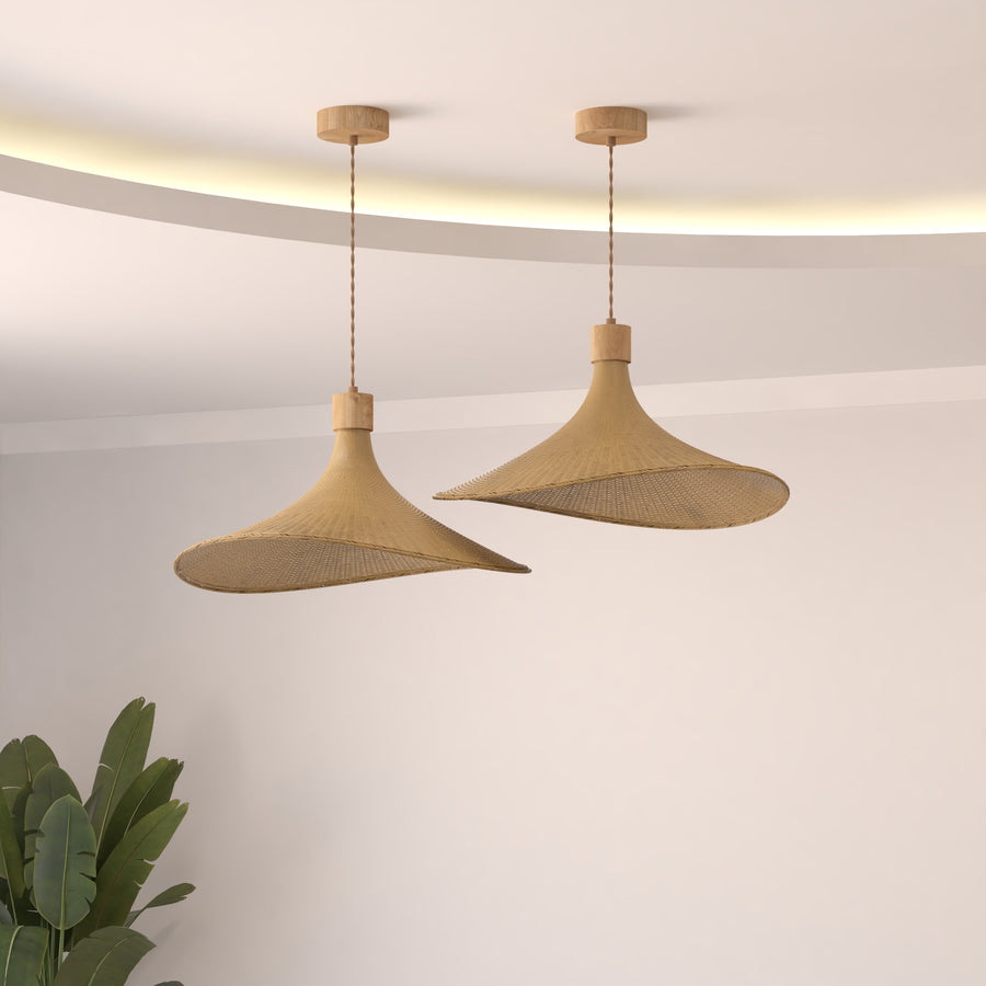 Avery Rattan Pendant Light