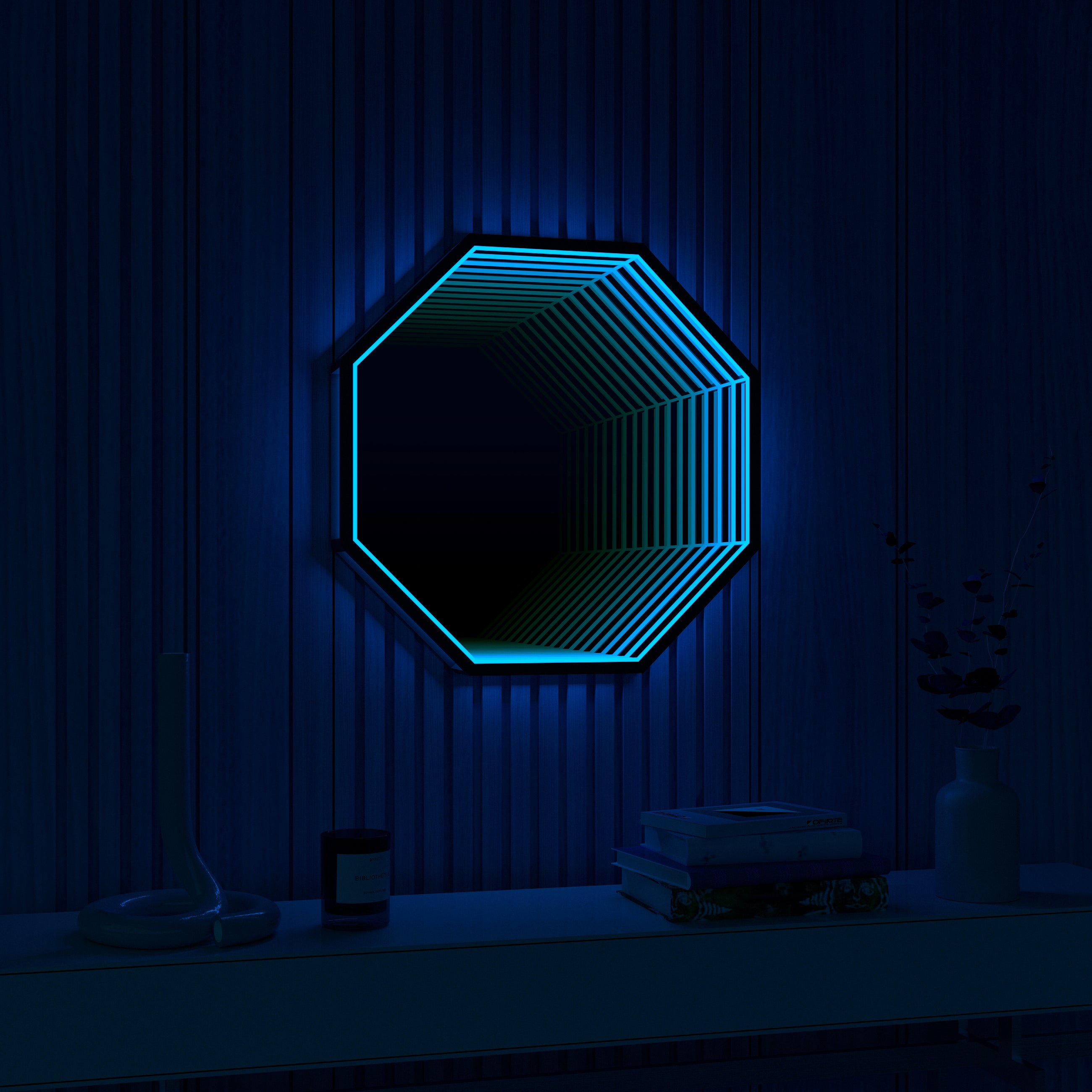 3D Octagon Infinity Mirror Light