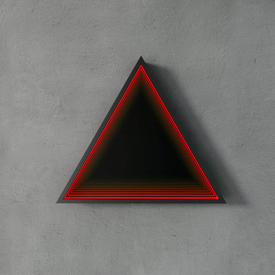 3D Triangle Mirror Light