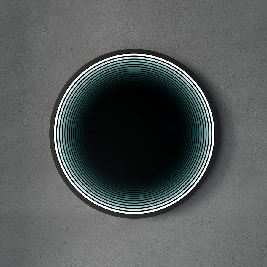 Lumière de miroir infini de cercle 3D