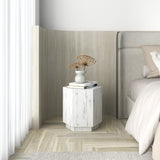 Italian Carrara Side Table