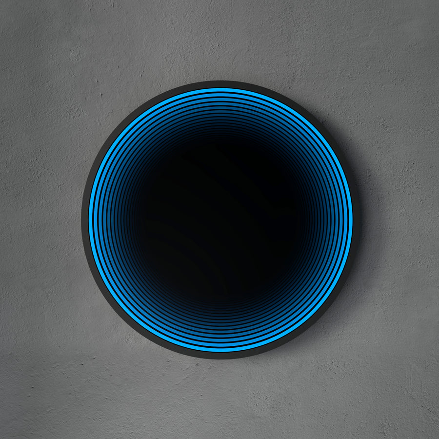 Lumière de miroir infini de cercle 3D