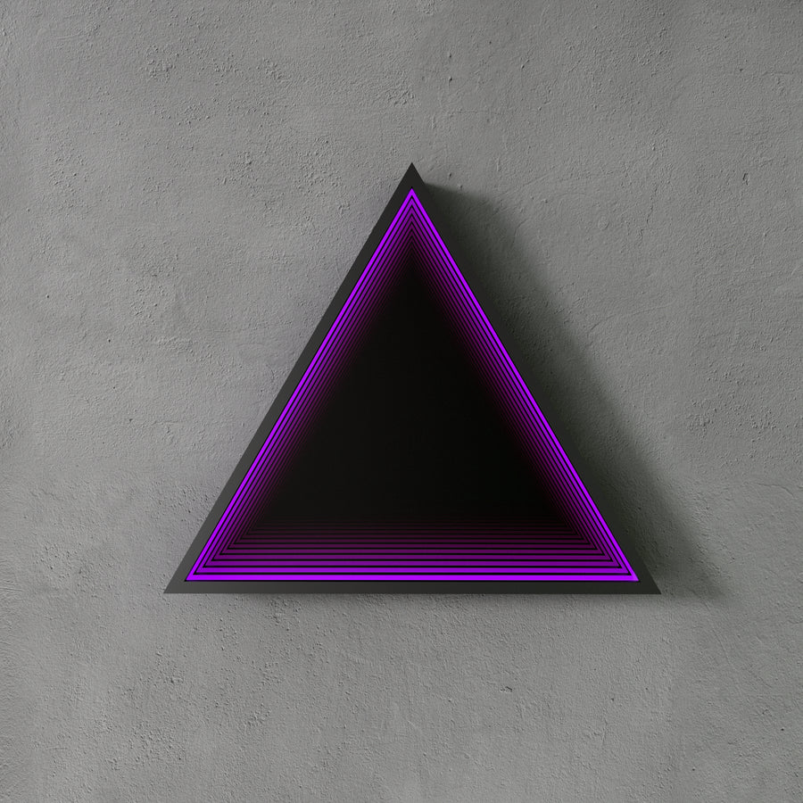 3D Triangle Mirror Light