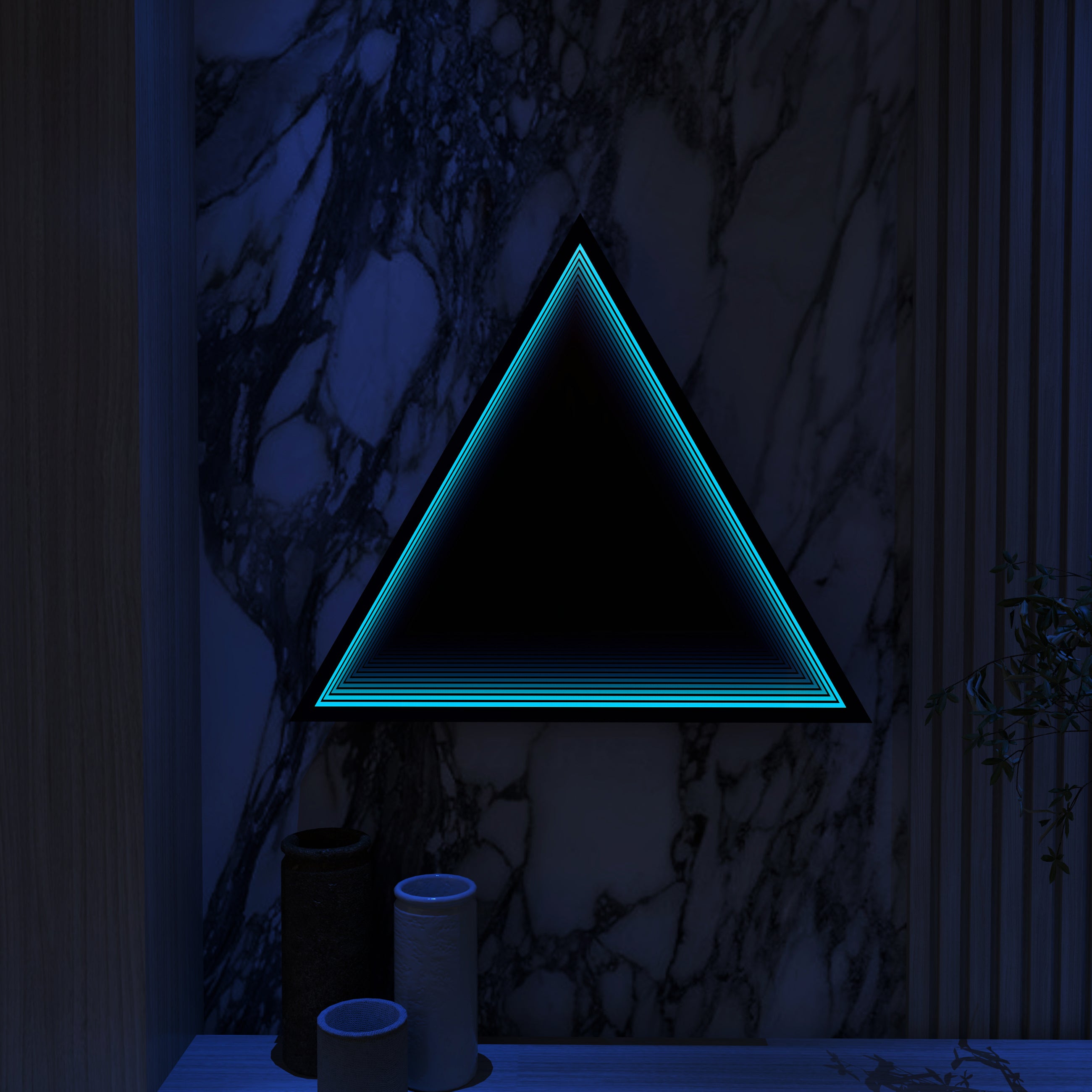 Triangular Led Mirror Light 3D Octagon Infinity Mirror Light | Ozarké