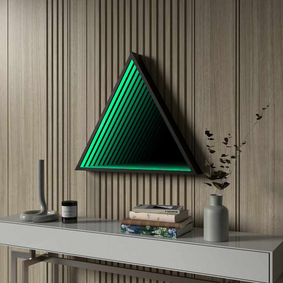 3D Triangle Mirror Light