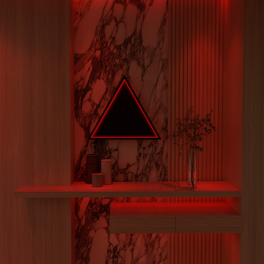 3D Triangle Mirror Light
