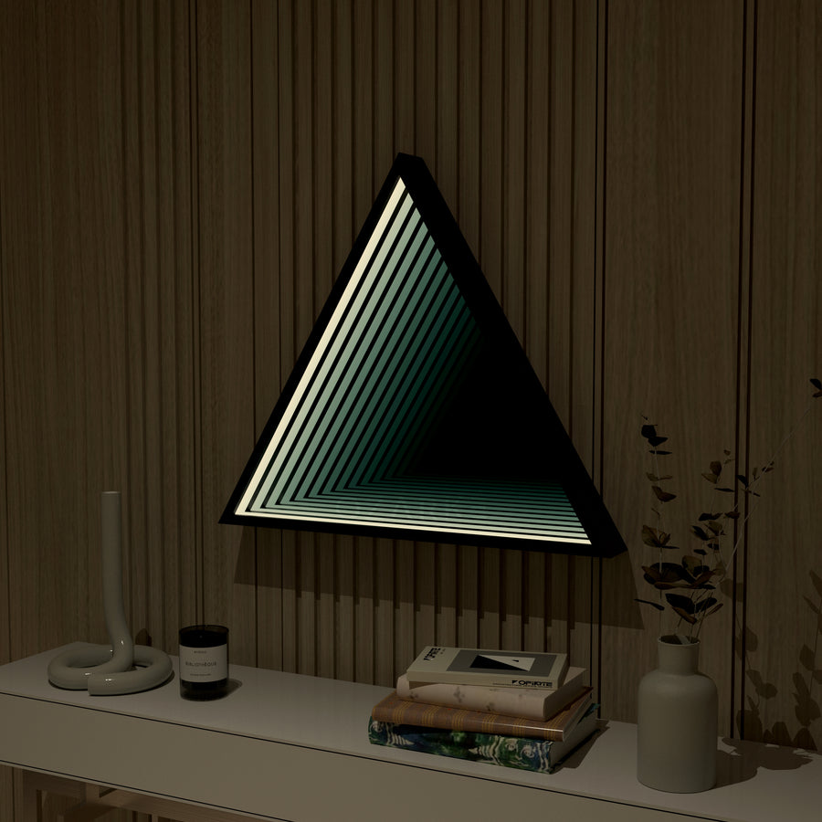 3D Triangle Mirror Light