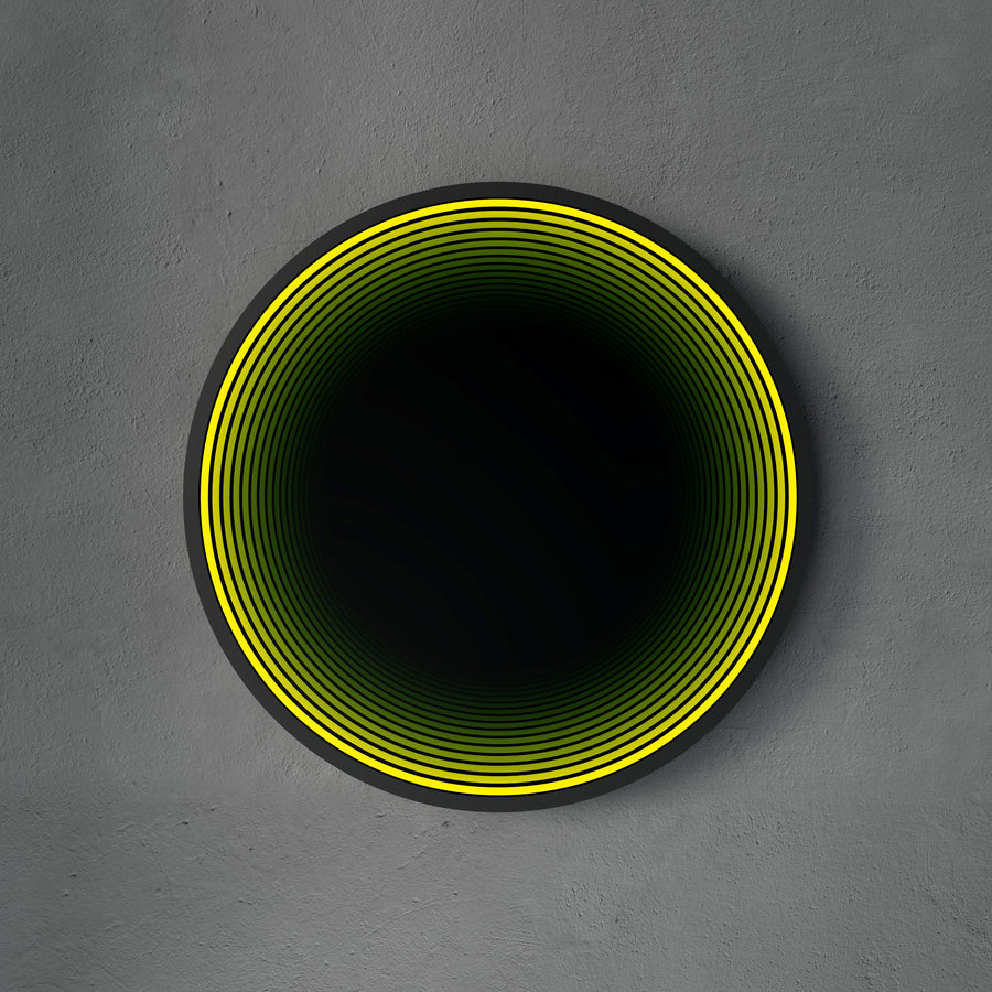 Lumière de miroir infini de cercle 3D