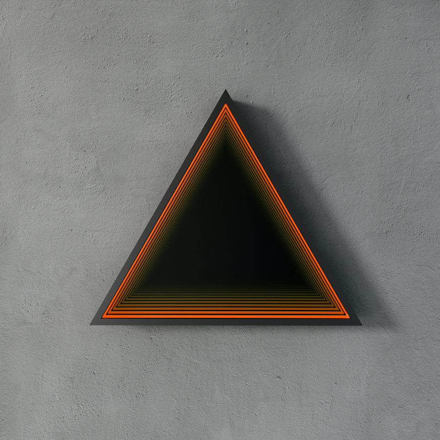 3D Triangle Mirror Light