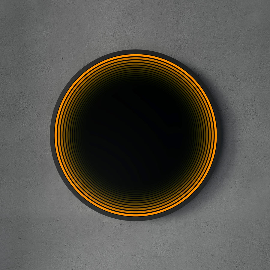 Lumière de miroir infini de cercle 3D