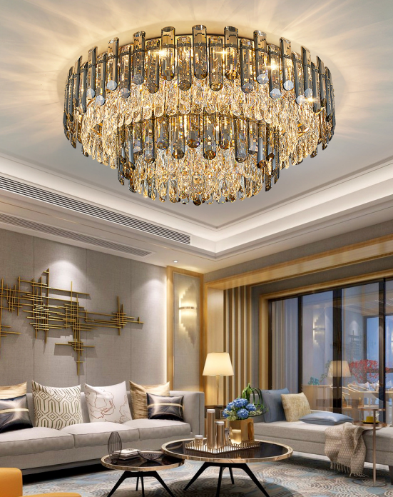 Golden Halo Chandelier