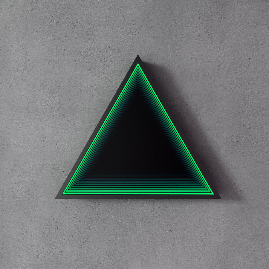 3D Triangle Mirror Light