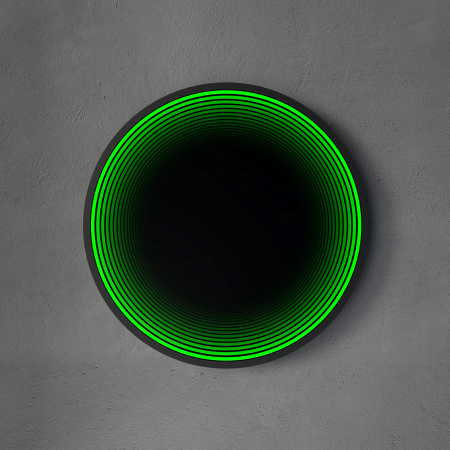Lumière de miroir infini de cercle 3D