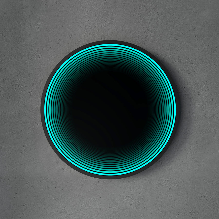Lumière de miroir infini de cercle 3D