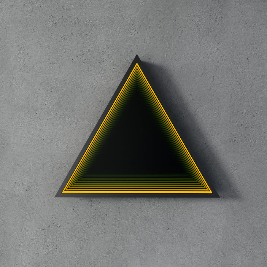 3D Triangle Mirror Light
