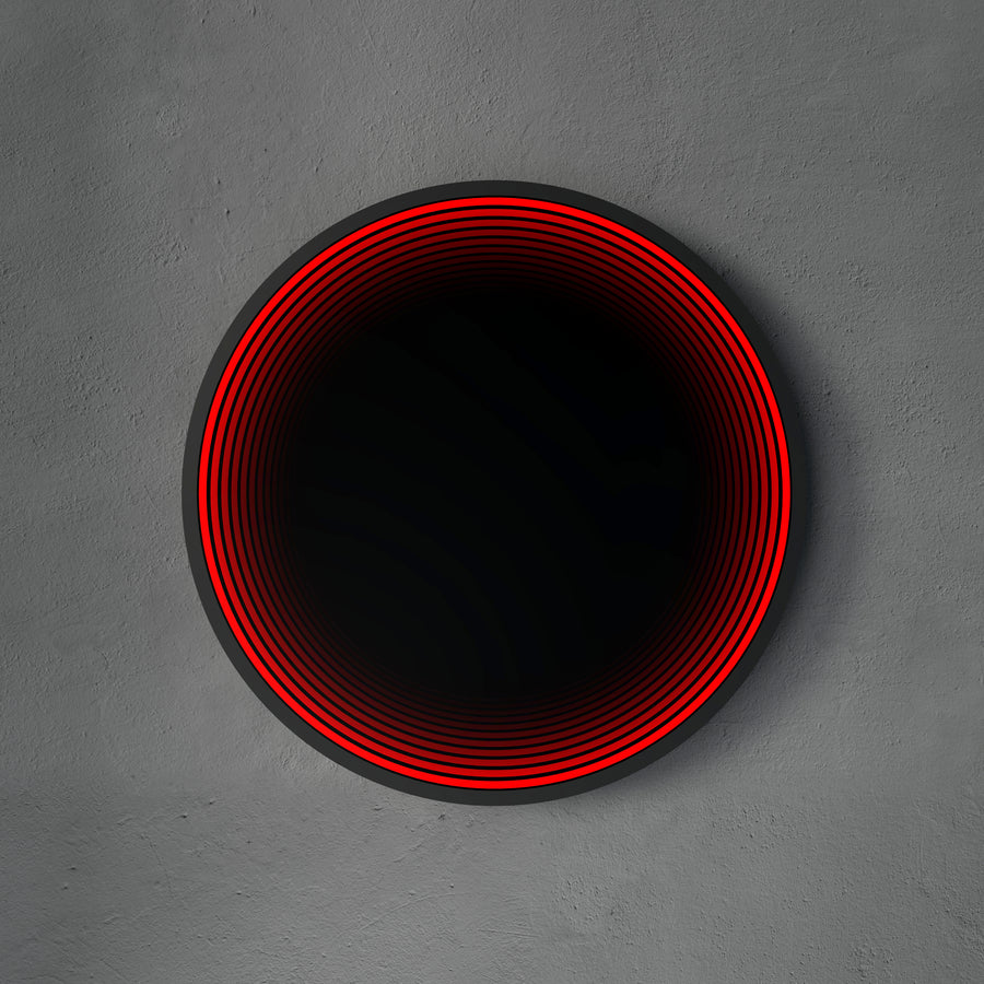 Lumière de miroir infini de cercle 3D