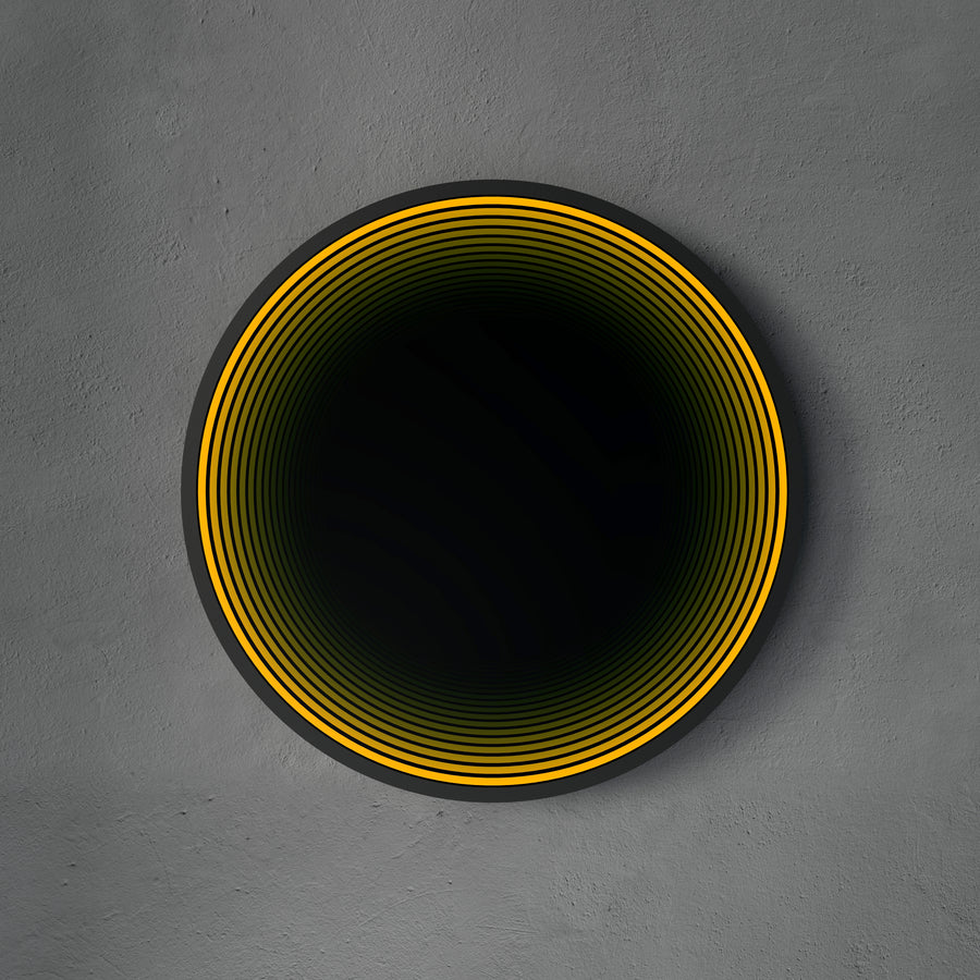 Lumière de miroir infini de cercle 3D