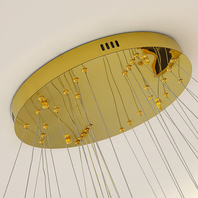 Golden Vortex Chandelier