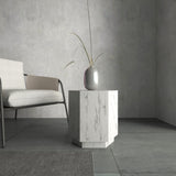 Italian Carrara Side Table