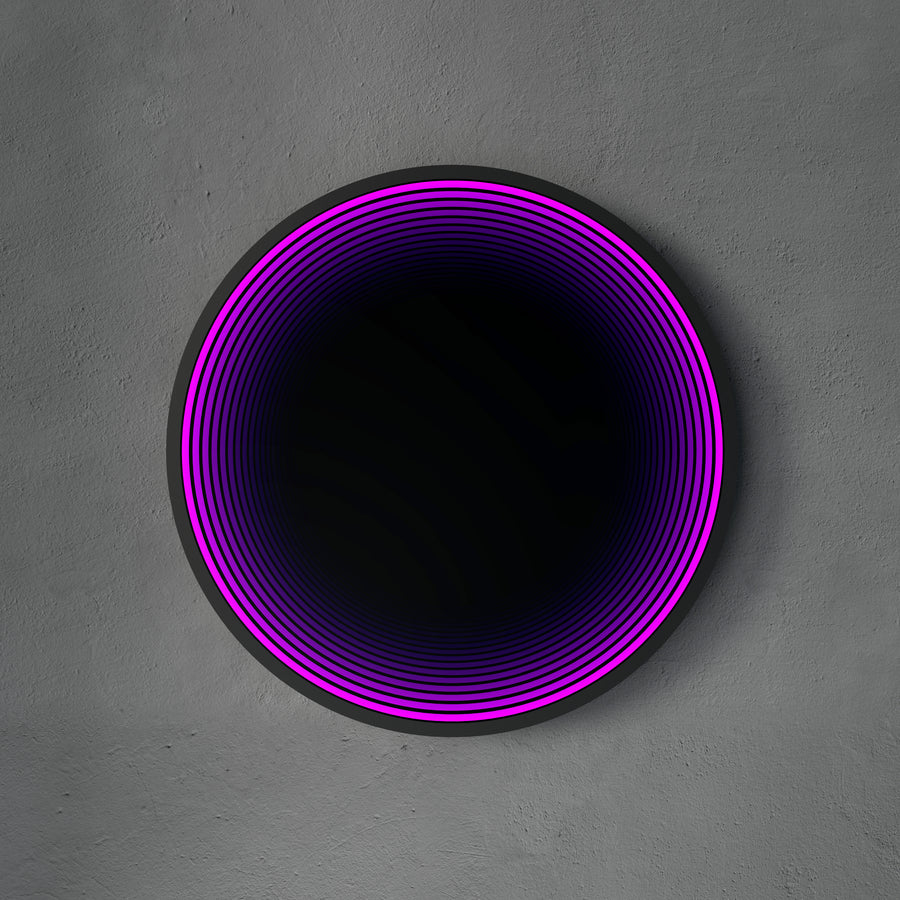 Lumière de miroir infini de cercle 3D