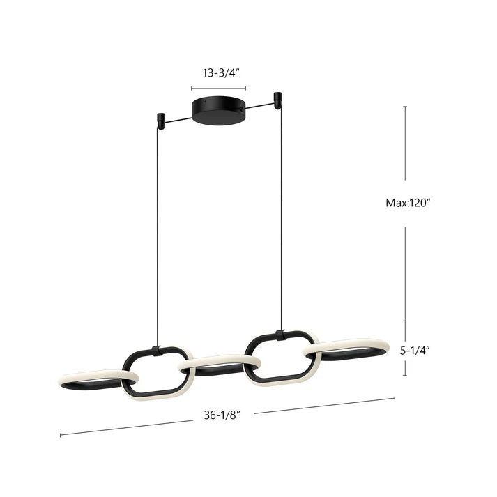 Airen 36-in LED Pendant