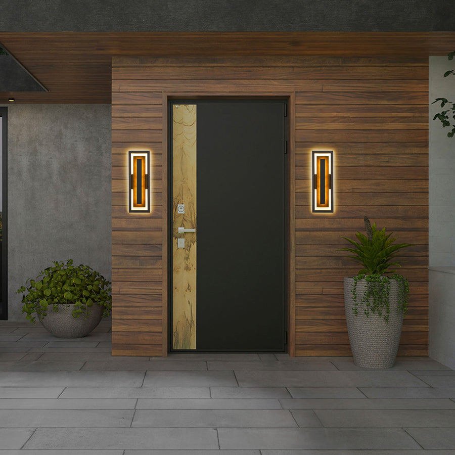 Panels Outdoor Wall Sconce