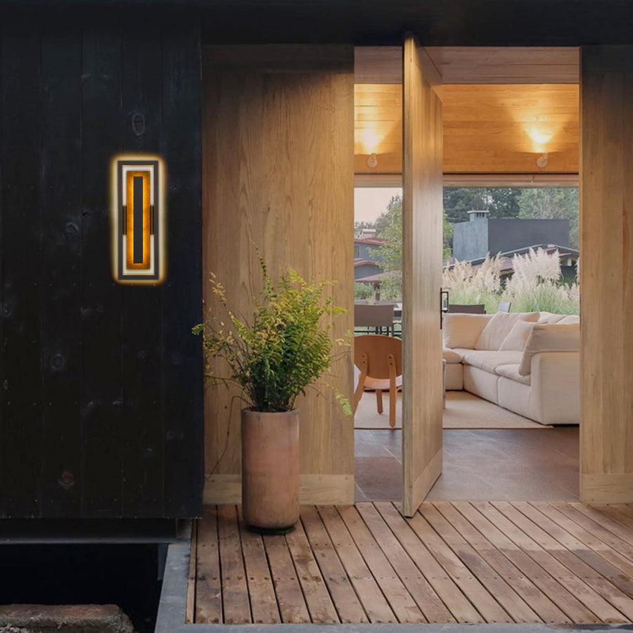 Panels Outdoor Wall Sconce