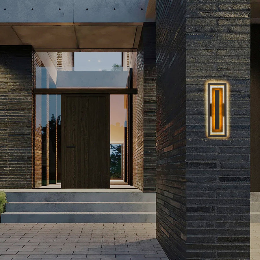Panels Outdoor Wall Sconce
