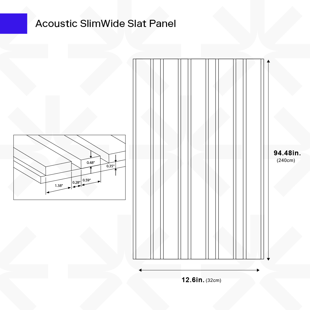 Acoustic SlimWide Panel