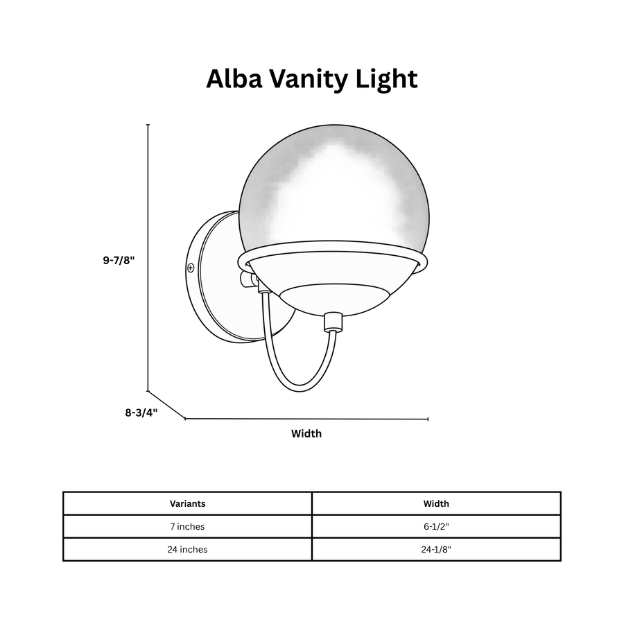 Alba Vanity Light