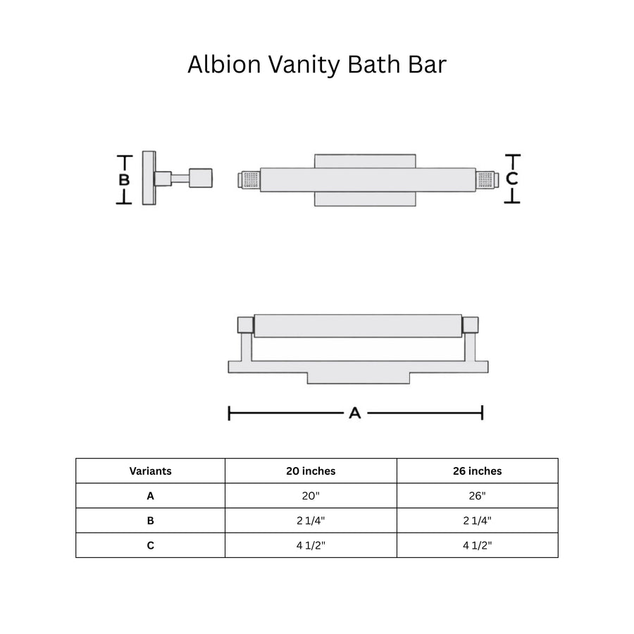 Albion Vanity Bath Bar