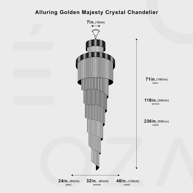 Alluring Golden Majesty Crystal Chandelier