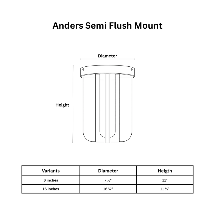 Anders Semi Flush Mount