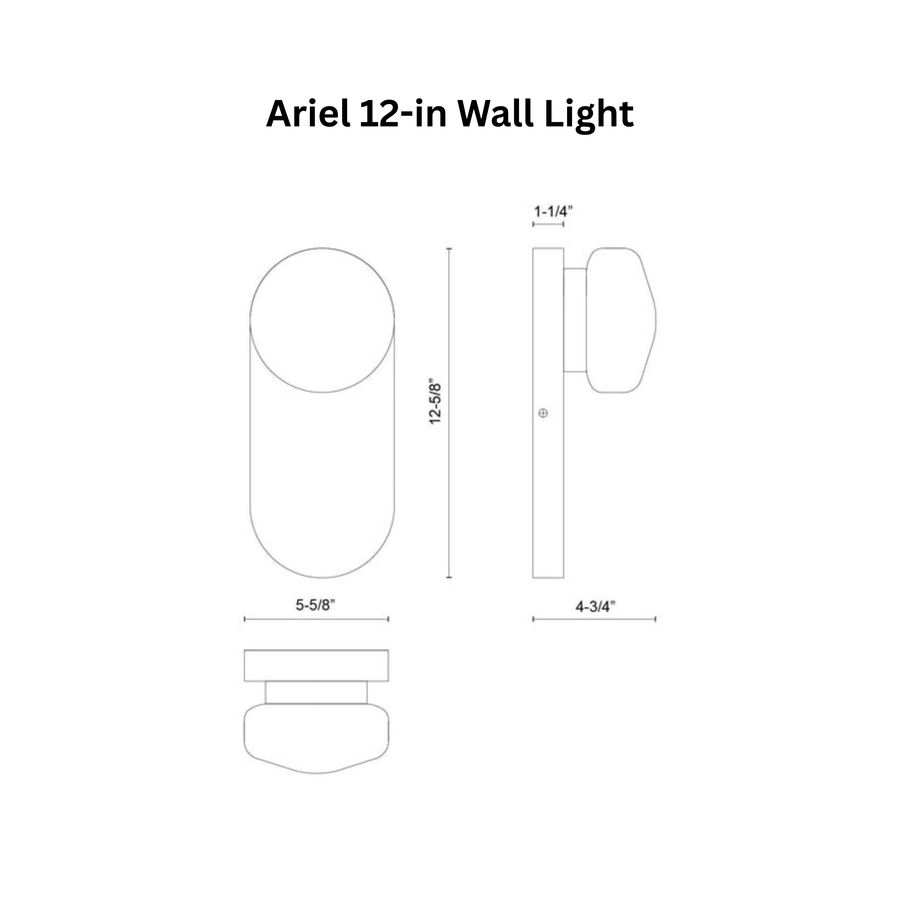 Ariel 12-in Wall Light