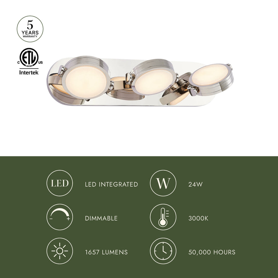 Blanco 26-in Vanity Light