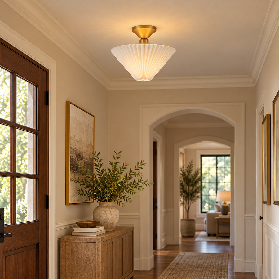 Bridgette 16-in Semi-Flush Mount