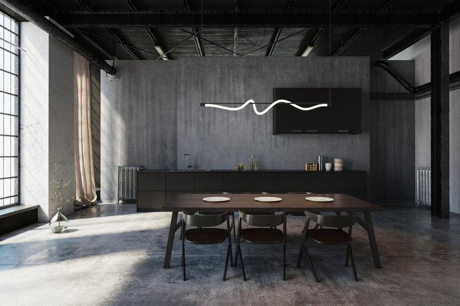 Cursive 54" Linear Pendant
