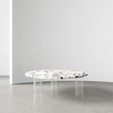 Calacatta Viola and Acrylic Coffee Table