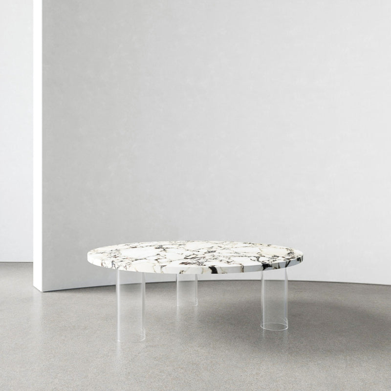 Calacatta Viola and Acrylic Coffee Table