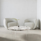 Calacatta Viola and Acrylic Coffee Table