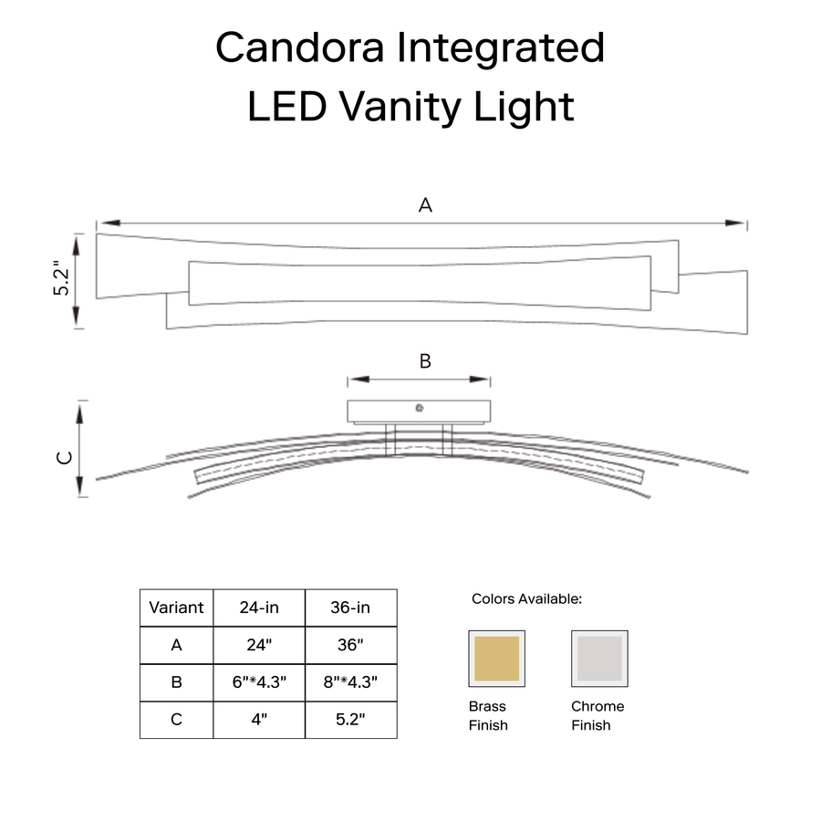 Candora Vanity Light